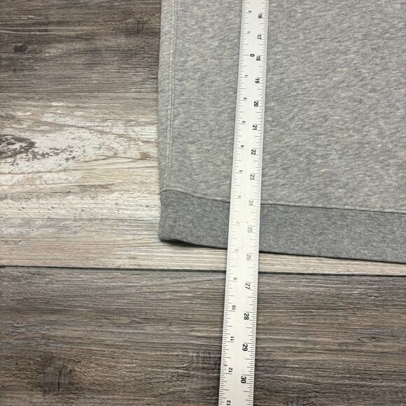 Nike Volleyball Heather Gray Mens S Center Logo Brush Fleece Pullover Sweatshirt - Picture 8 of 10